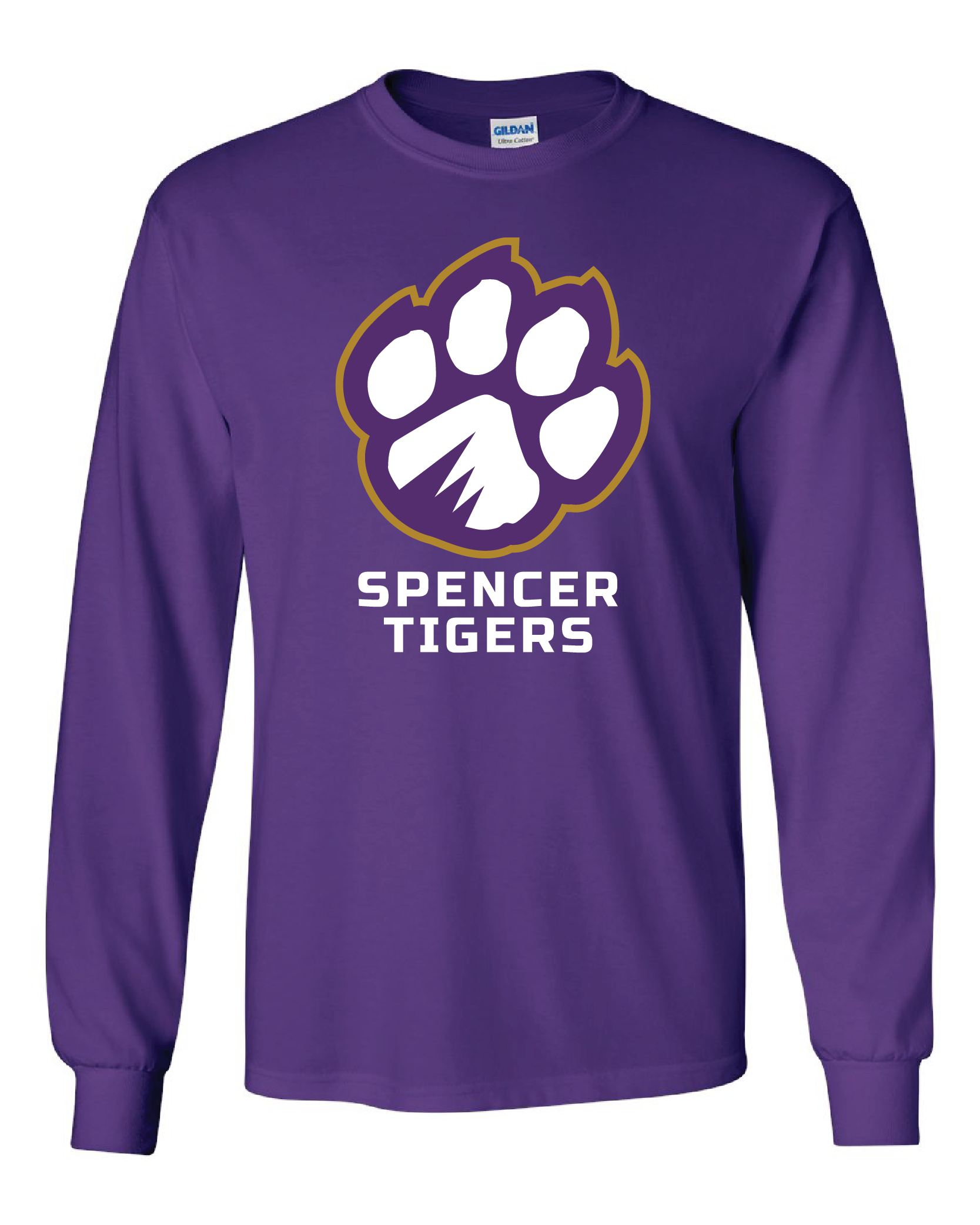 Adult Long Sleeve Cotton Shirt | Full-Front Paw