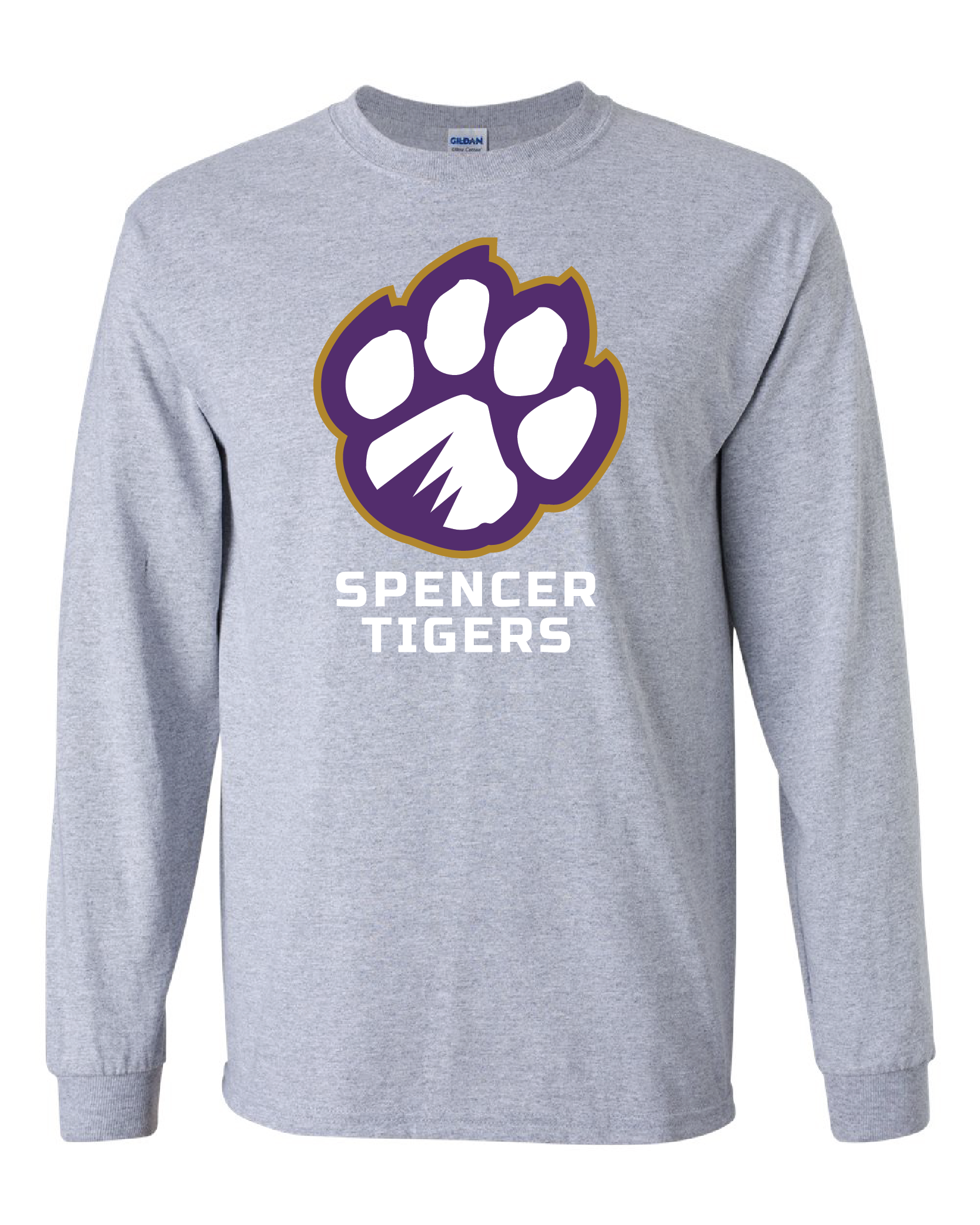 Adult Long Sleeve Cotton Shirt | Full-Front Paw