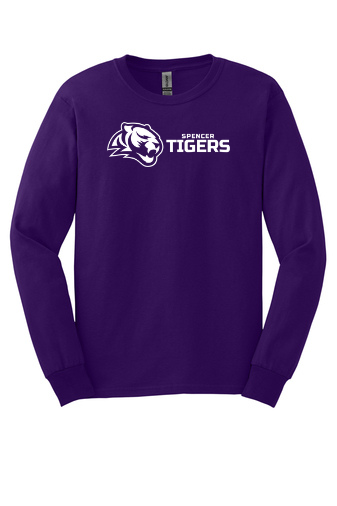 Adult Athletic Long Sleeve T-Shirt | Horizontal Tiger