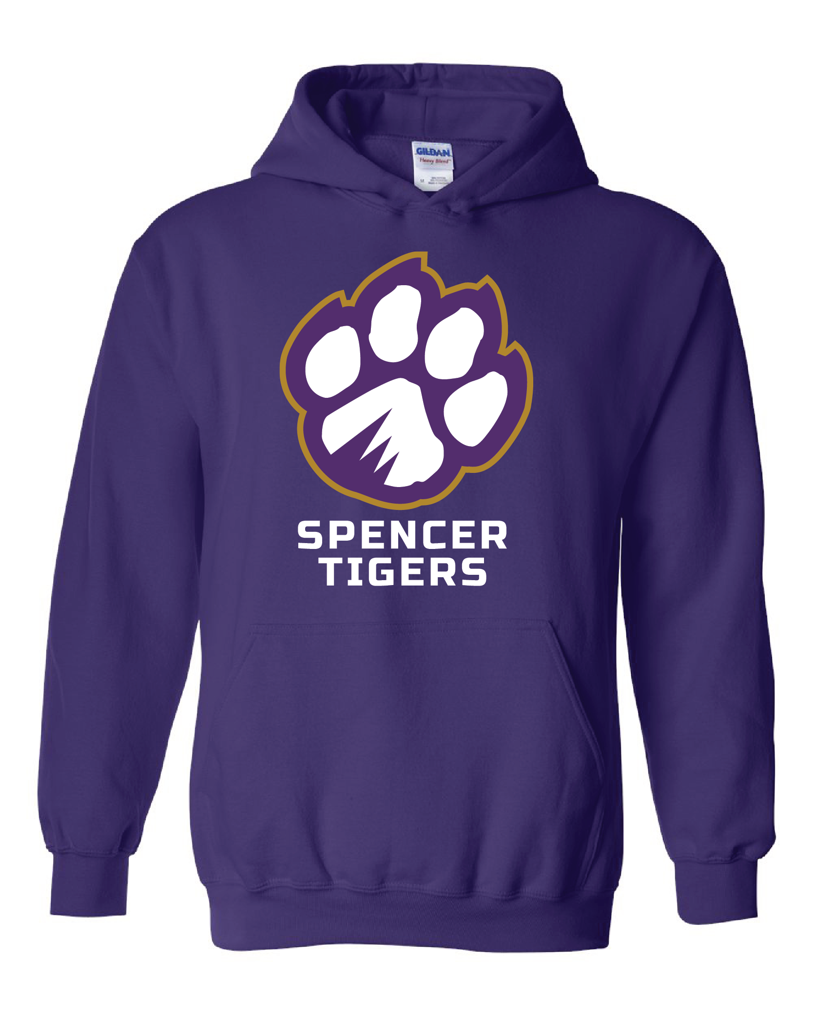 Adult Heavy Blend Hooded Sweatshirt | Full-front Paw