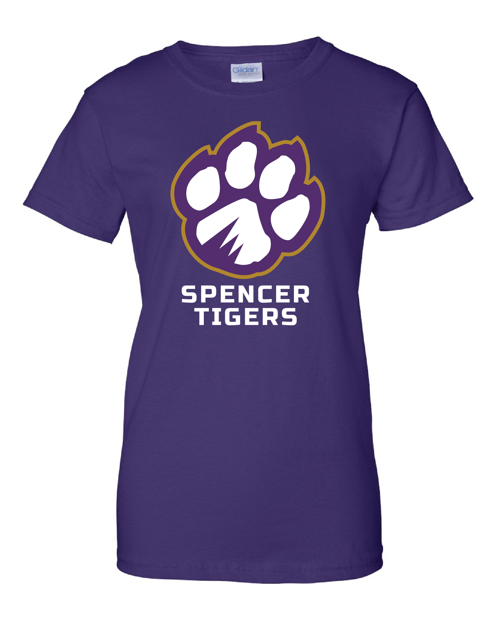 Women's Cotton Short Sleeve T-Shirt | Full-Front Paw