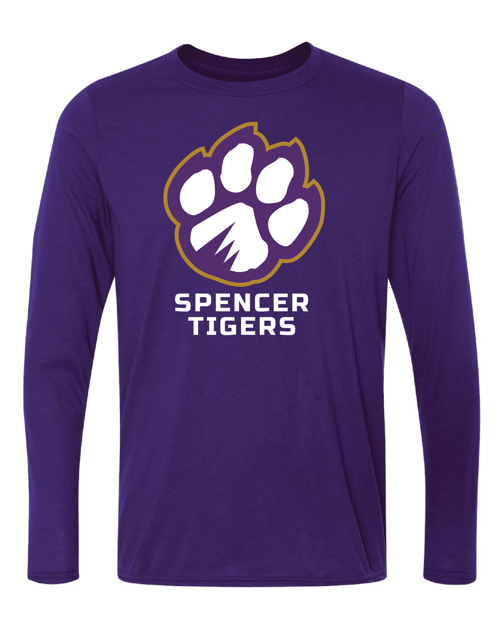 Adult Long Sleeve Performance Shirt | Full-Front Paw